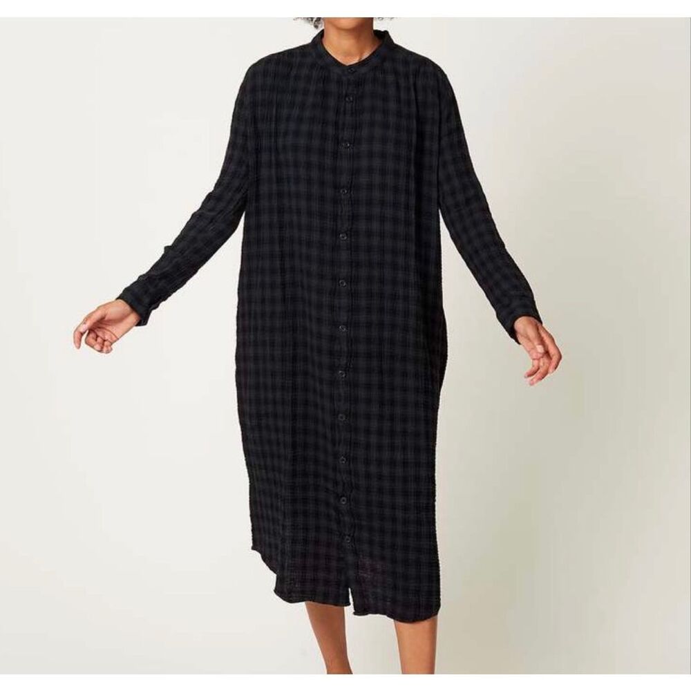 NWT Sultan Washington Rola Torchon Scottish Plaid Midi Dress Women's One Size